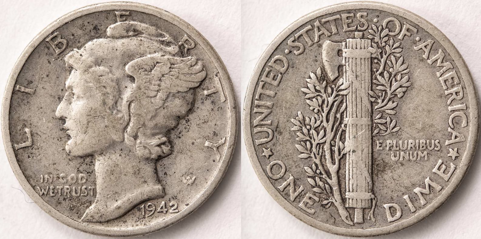 WW1-&-WW2-Era-Mercury-Dimes
