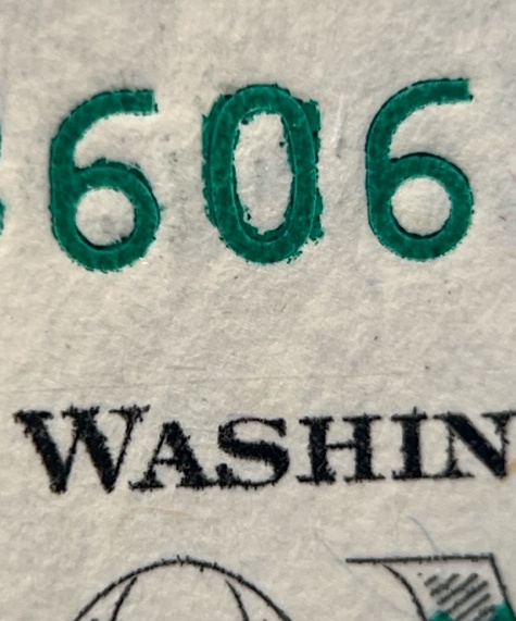 Odd-Inked-Serial-Number-In-$1-Bill---Is-It-Collectible?