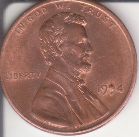 1994-P-Penny-With-Raised-Metal-In-Second-9