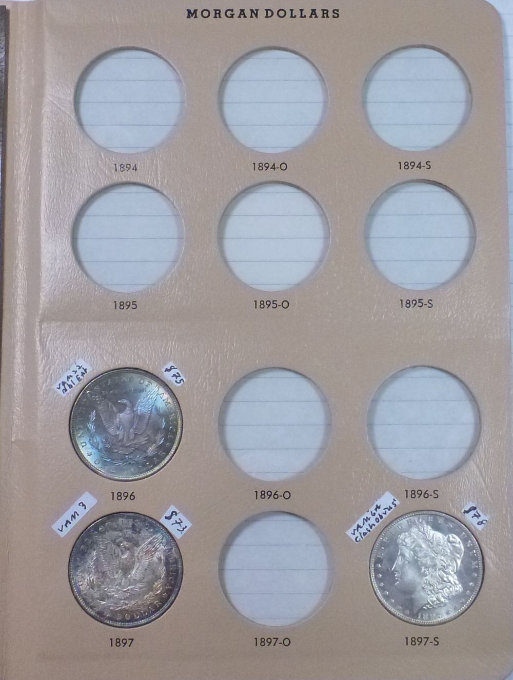My-Complete-Dansco-7178/7179-Morgan-Dollar-Date-And-Mint-Mark-Set-Goal.