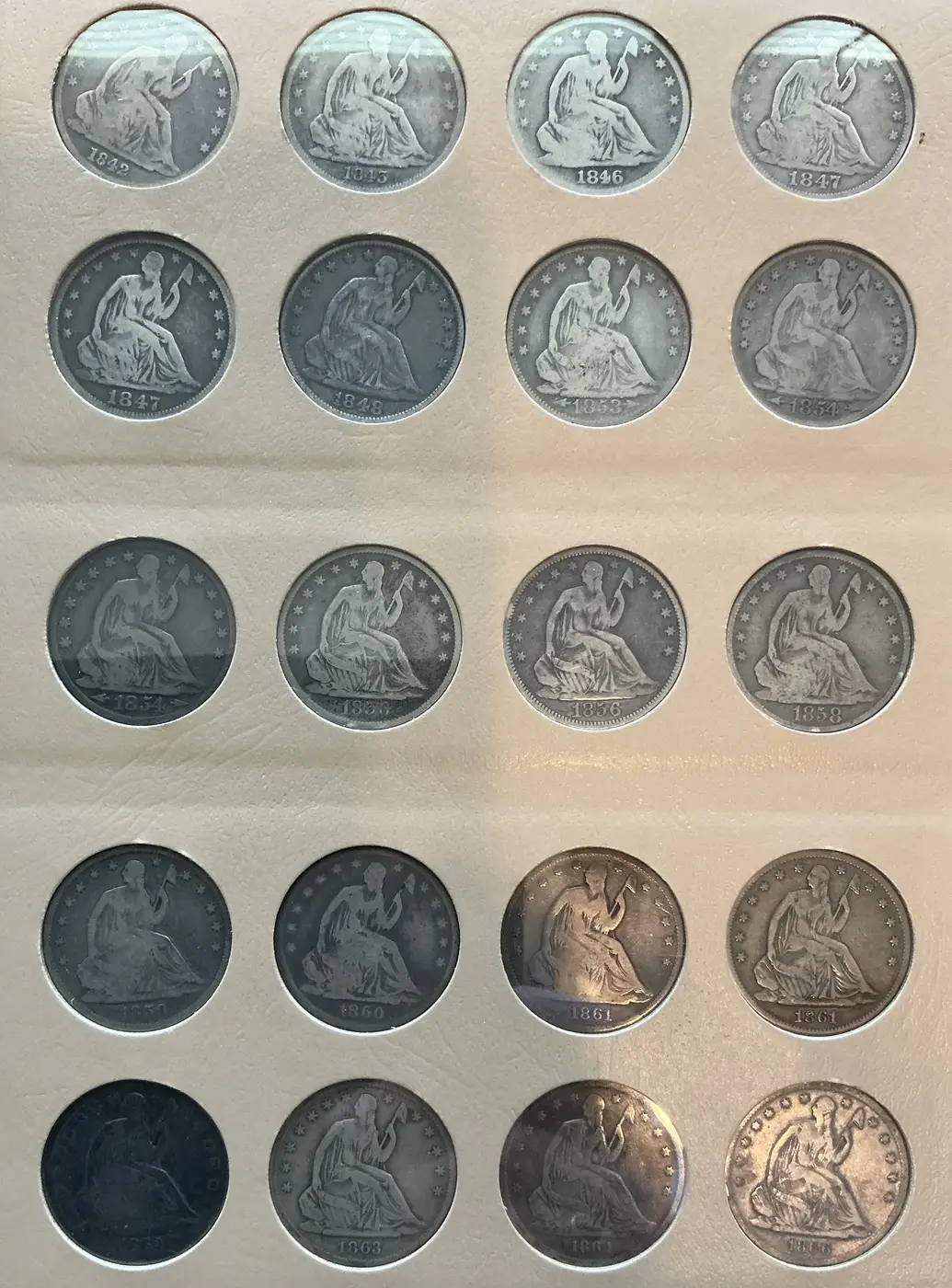 Seated-Liberty-Halves-Year-Set