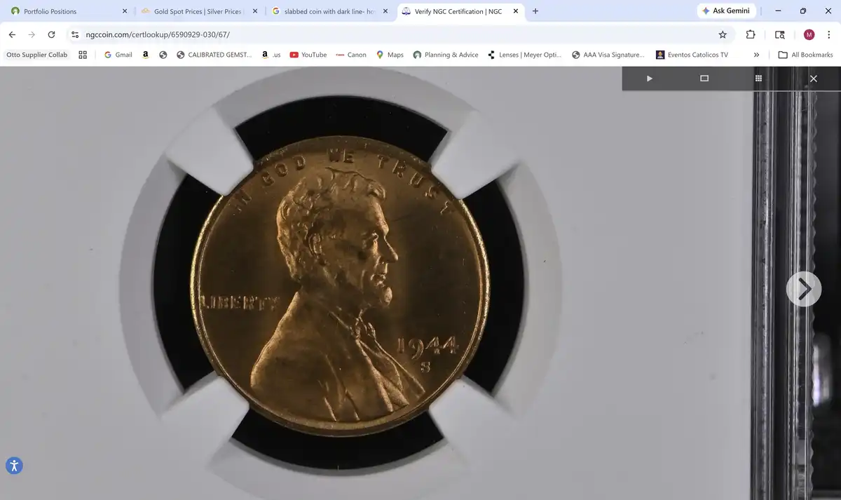 Mark-On/Inside-Slab:-1944-S-Lincoln-Penny-NGC-MS-67