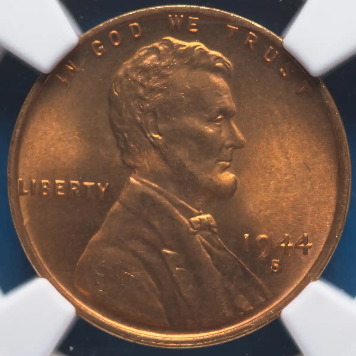 Mark-On/Inside-Slab:-1944-S-Lincoln-Penny-NGC-MS-67