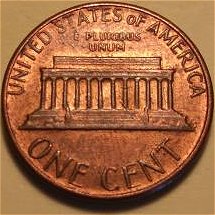 1983-P-Penny;-Metal-Line-Through-Reverse