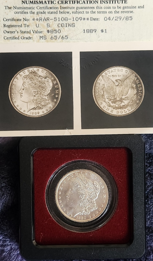 Numismatic-Certification-Institute-Certified-1889-Morgan-Dollar-MS-65