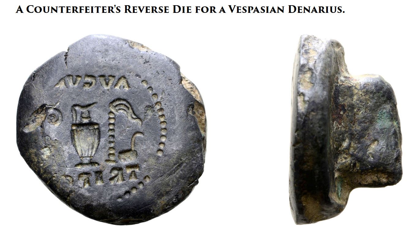 A-Unique-Item---Counterfeiter's-Die-Of-Vespasian-Denarius-CA-1st-Century