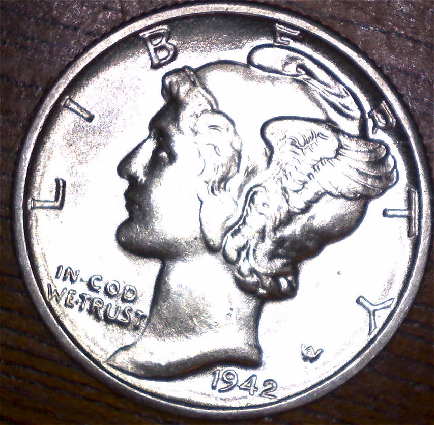 1942-D-Mercury-Dime,-Nicest-One
