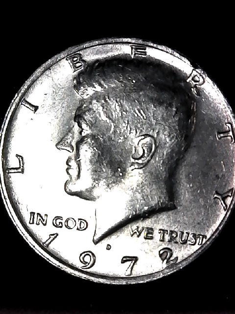 1972-D-Kennedy-Half-With-Triple--Probably-4x-Punch-On-L-Of-Liberty.