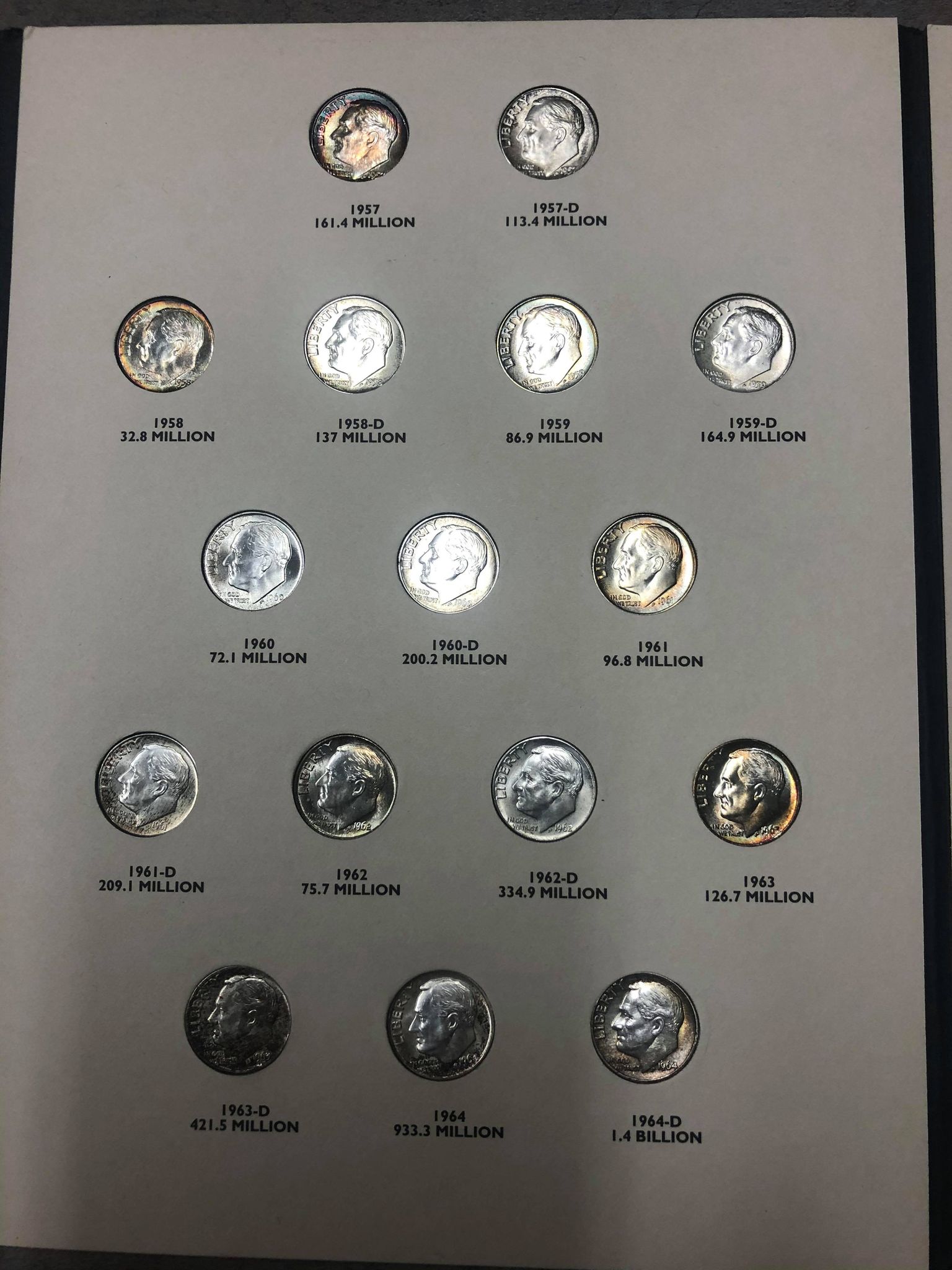 Complete-Set-Of-Roosevelt-Silver-Dimes