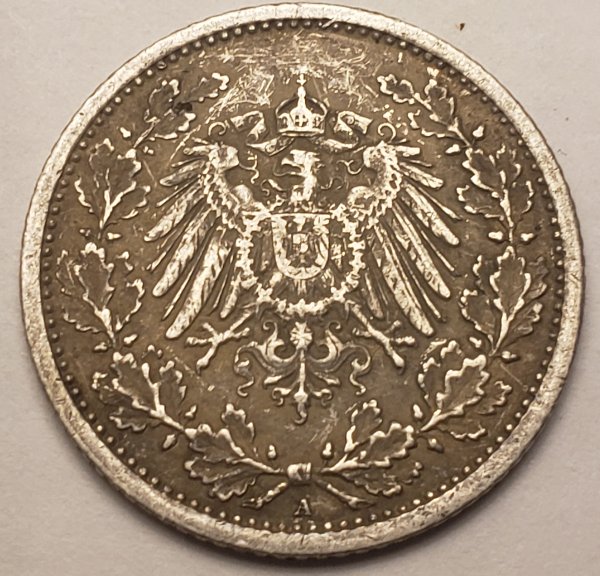1915-A-Deutsches-Reich-1/2-Mark
