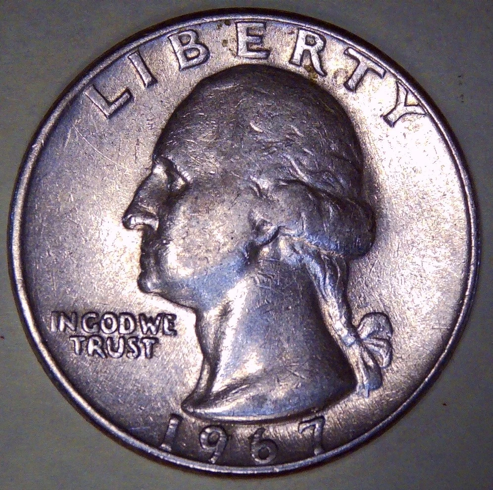 1967-Washington-Quarter-More-Pronounced-Leaf-To-Wing-Line