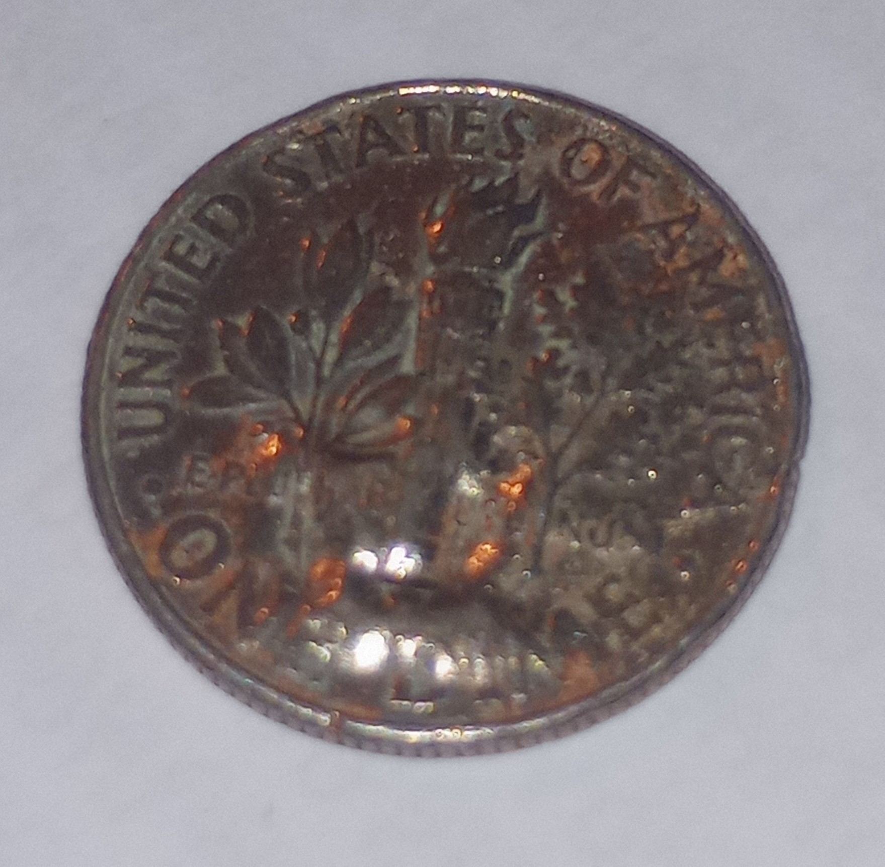 2016-Dime-W/-Multiple-Mint-Errors:-Large-Cuds,-Improperly-Annealed/Annealing-Copper,-Die-Crack