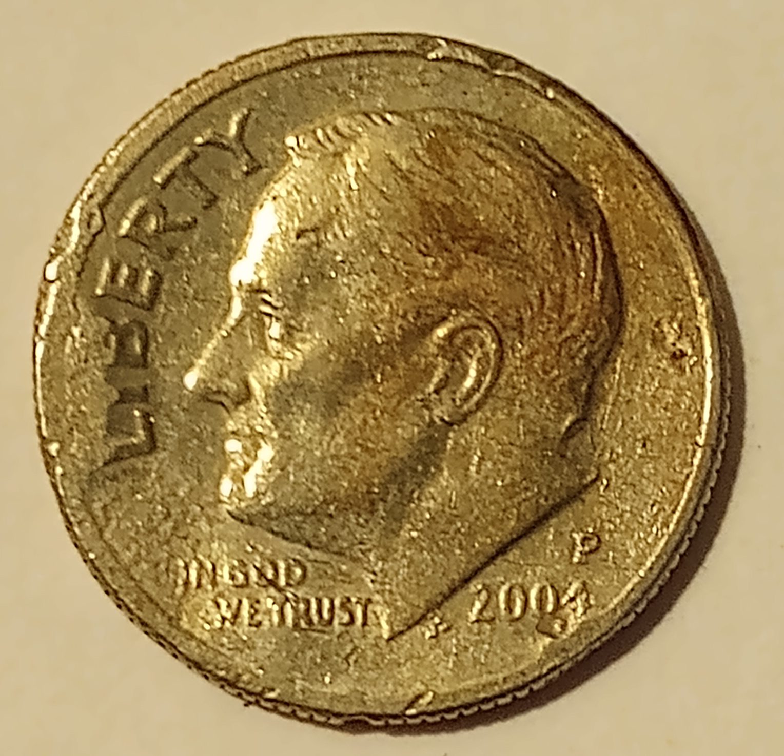 2004-P-Dime-Found-In-Circulation-With-Cud-Mint-Errors,-Toning?