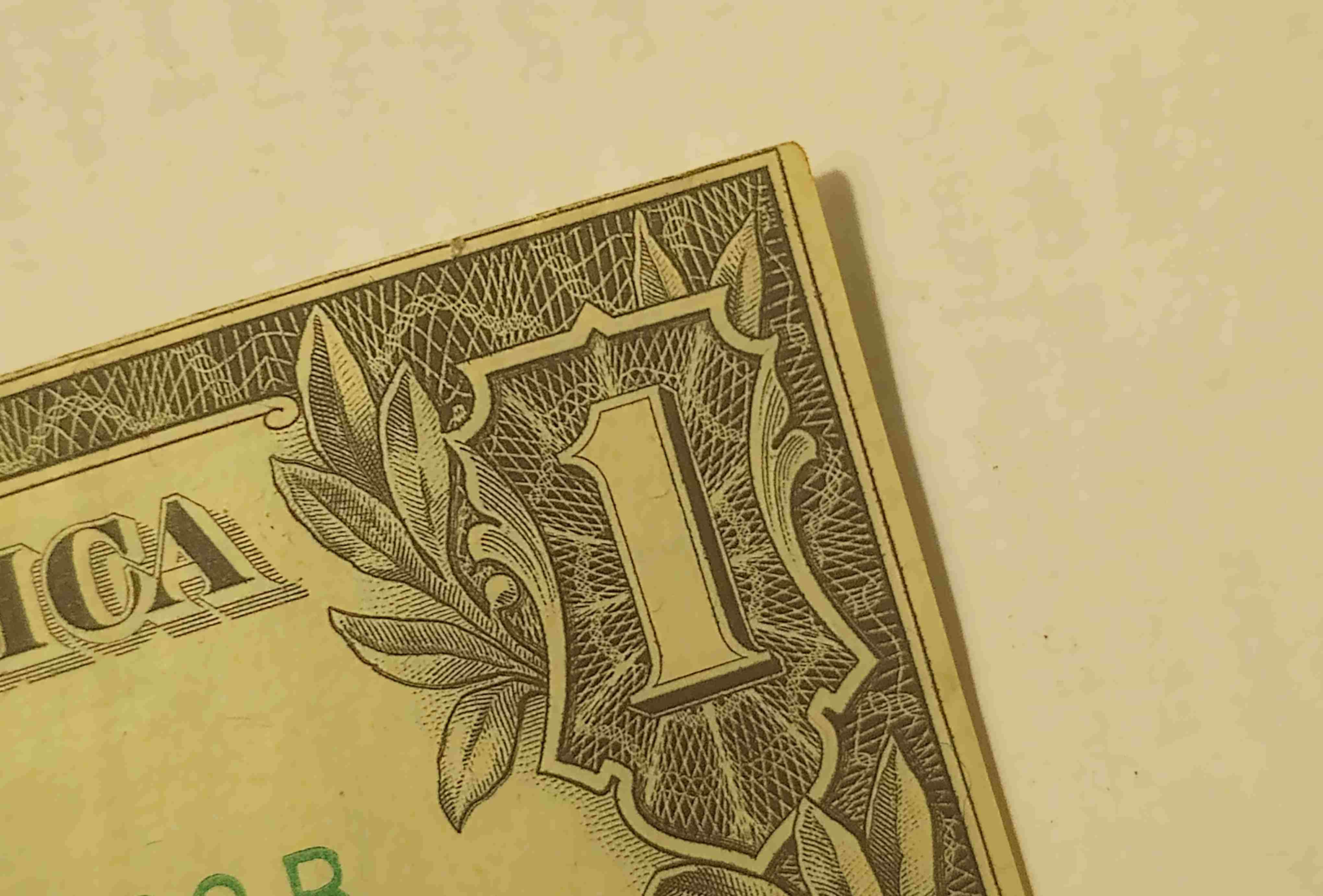 1969-D-$1-Bill-With-Major-Miscut-Up-To-Edge.-Misaligned-Printing.-Excellent-Condition,-Like-New.