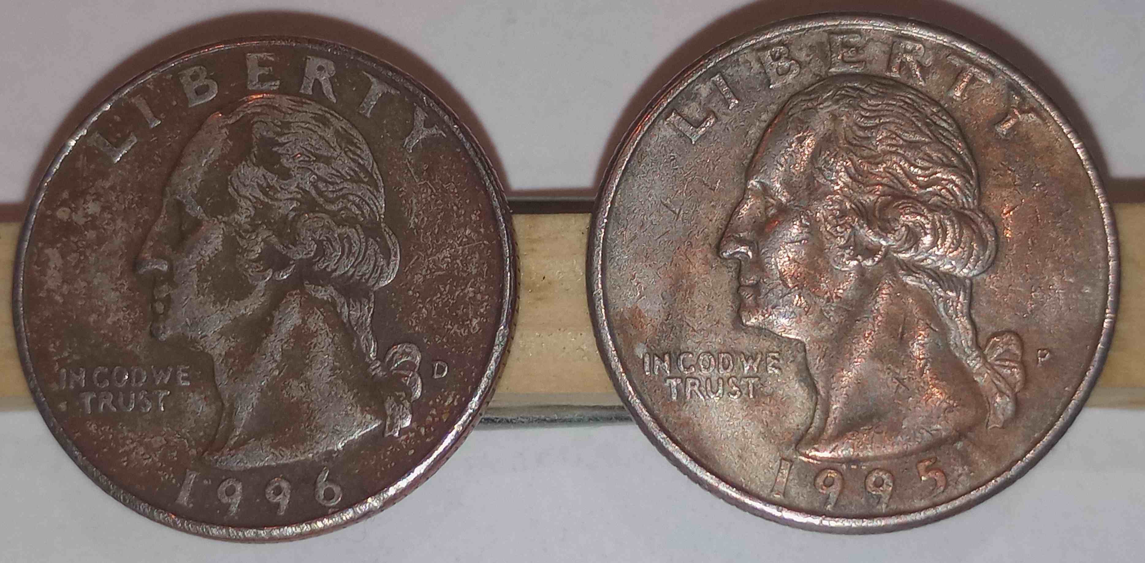 1996-D-And-1995-P-Quarters-With-Improper-Annealing-Or-Something-Else?