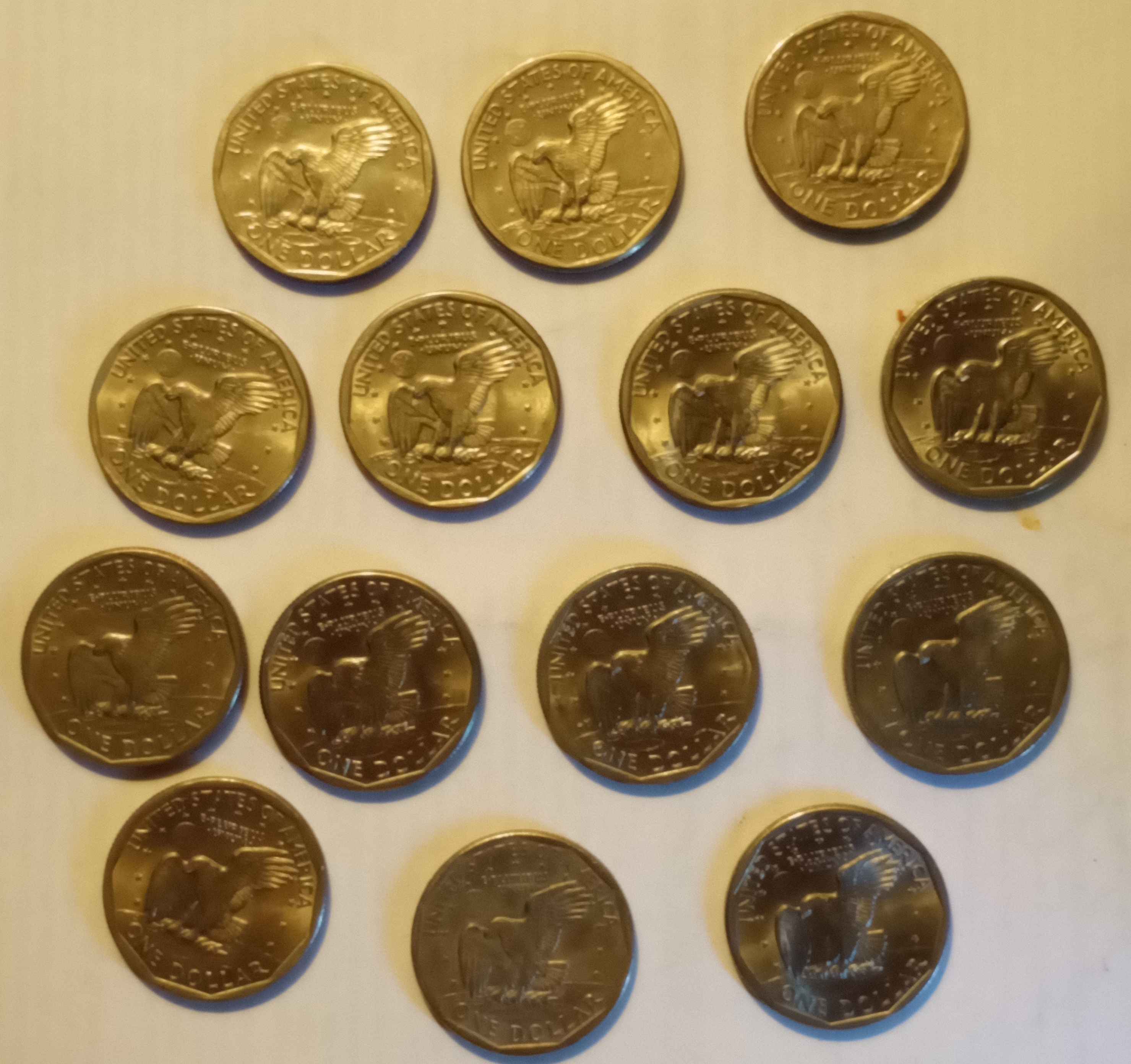 Collection-Of-Wheat-Pennies-And-SBA-Dollars