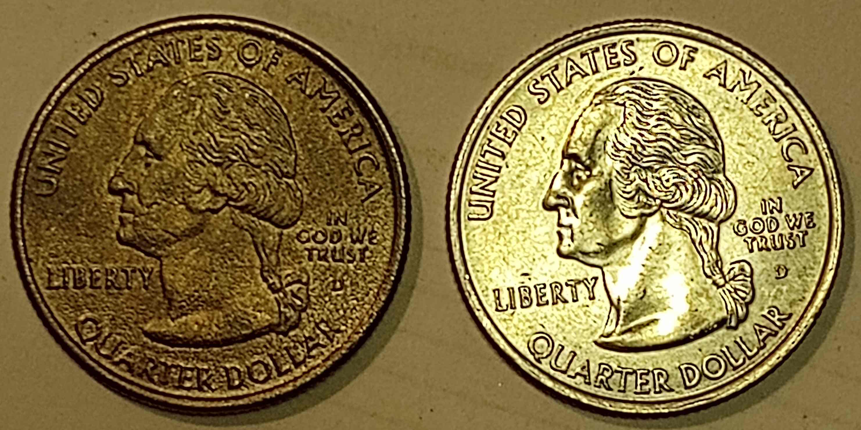 2000-D-Massachusetts-Gold-Bronze-Quarter-With-Improper-Annealing-Or-Other-Mint-Error?