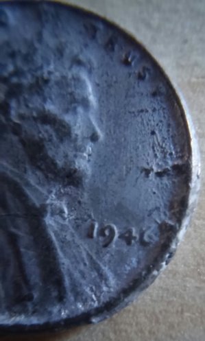 Silver-Colored-1946-Wheat-Penny.-Not-Steel.-What-Do-You-Think-It-Is?