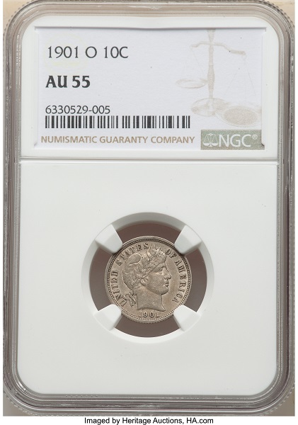 1901-O-Barber-Dime-GTG