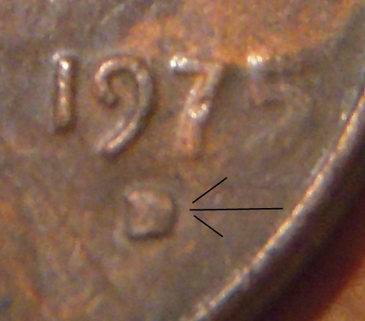 1975-D-Lincoln-Memorial-Cent-Weird-Mint-Mark