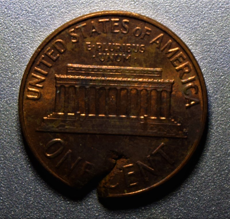 1963-Copper-Cent,-Struck-On-A-Defective-Planchet