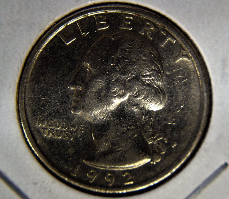 1992-P-Quarter-W/-Rotated-Die