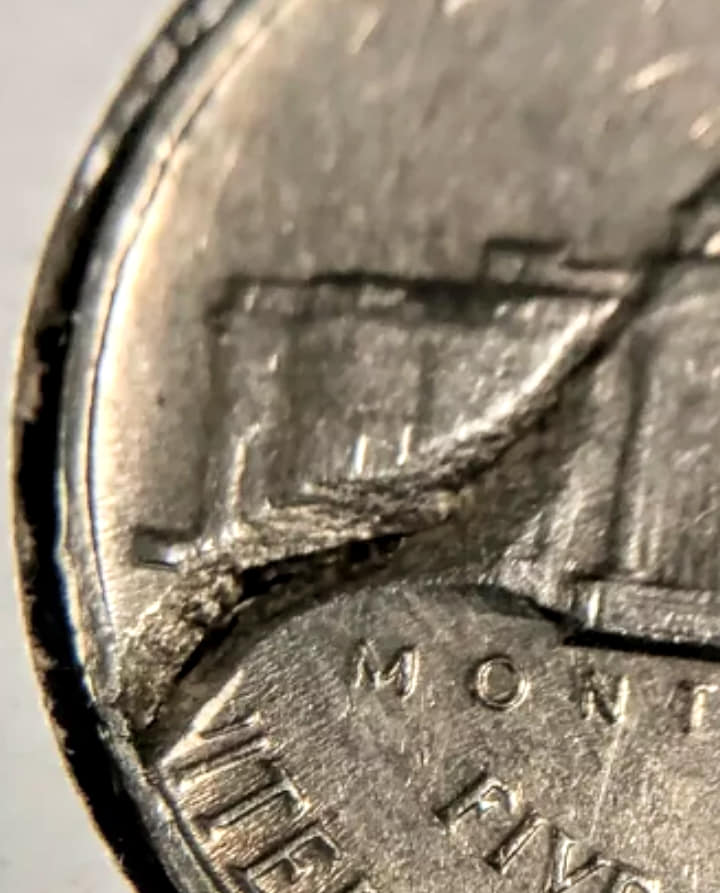 1958-D-Jefferson-Nickel--Fissure