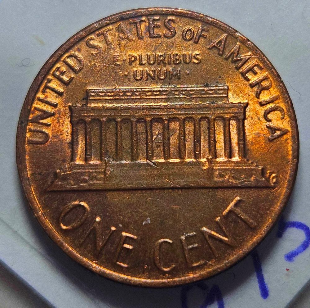Interesting-1977-P-Lincoln-Cent-Lamination