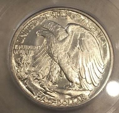 1942-Walking-Liberty-Half,-Slabbed