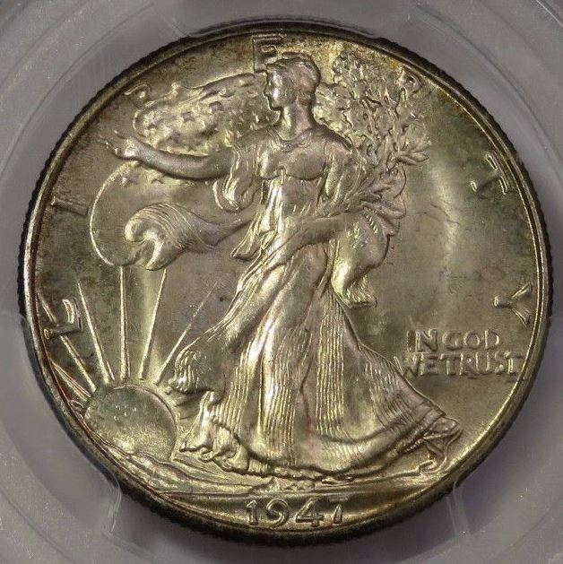 1947-D-Walking-Liberty-Half,-Slabbed
