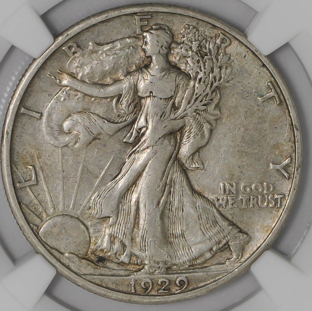 2-Walking-Liberty-Halves.--1929-S-And-1929-D-Slabbed