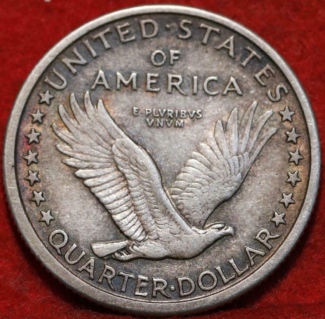 1917-D-Standing-Liberty-Quarter,-Unslabbed,-Older