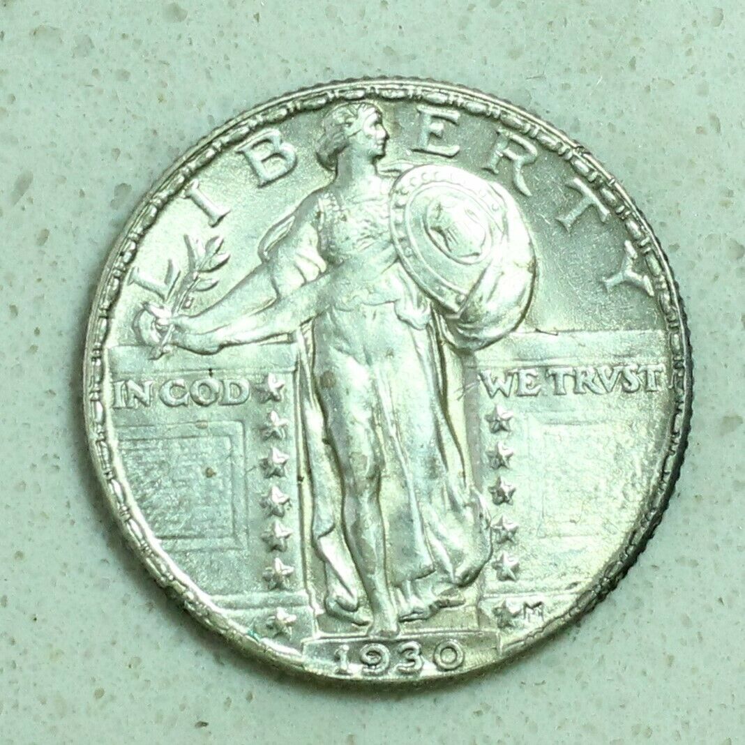 1930-Standing-Liberty-Quarter,-Weird-Color
