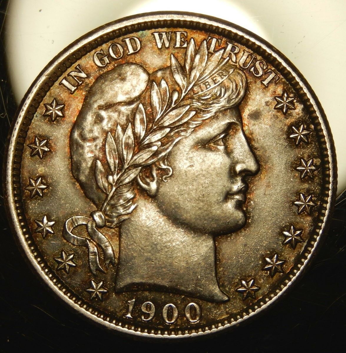 1900-Barber-Half,-Toned-And-Unslabbed