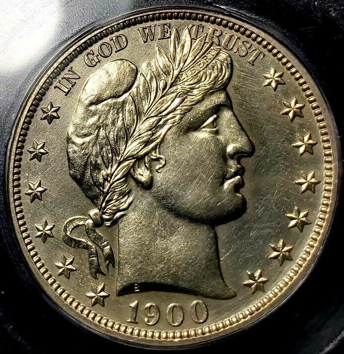 1900-Barber-Half,-Proof?--Slabbed-By-ICG
