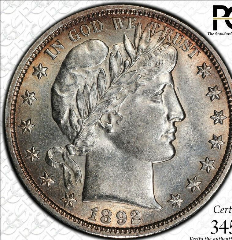 1892-Barber-Half,-Slabbed-PCGS,-Scraches?