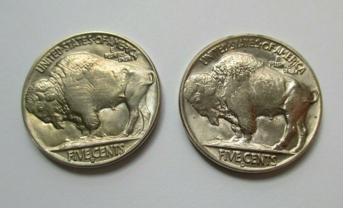 Buffalo-Nickels.whizzed?--1931-And-1938