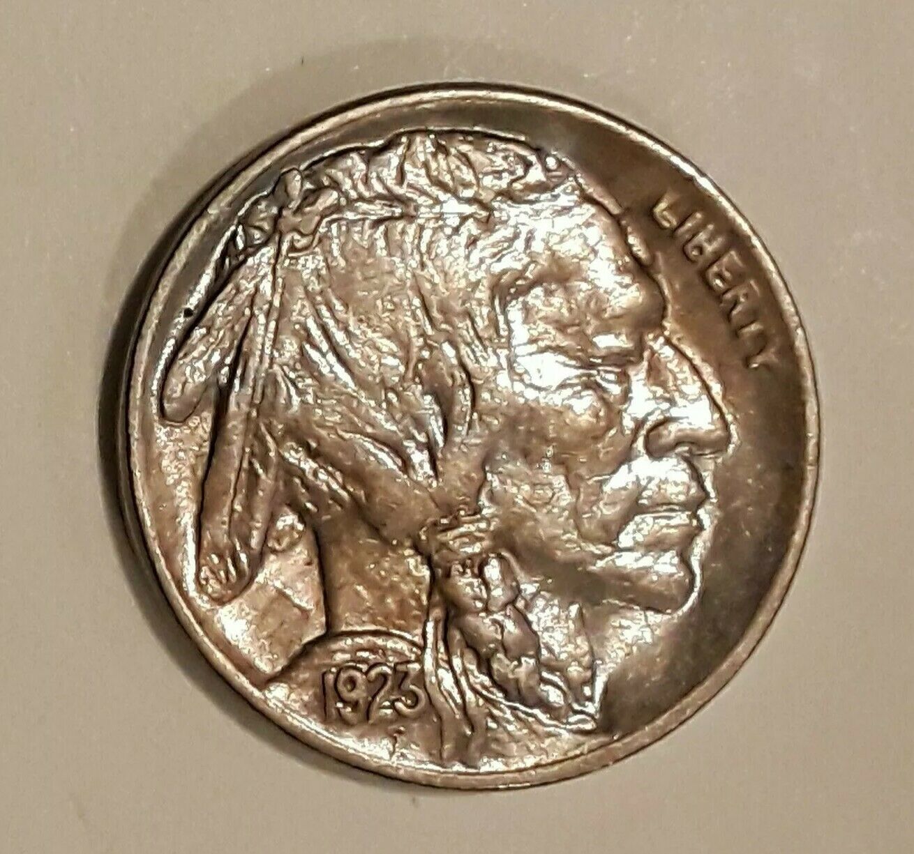 1923-Buffalo-Nickel,-Glossy