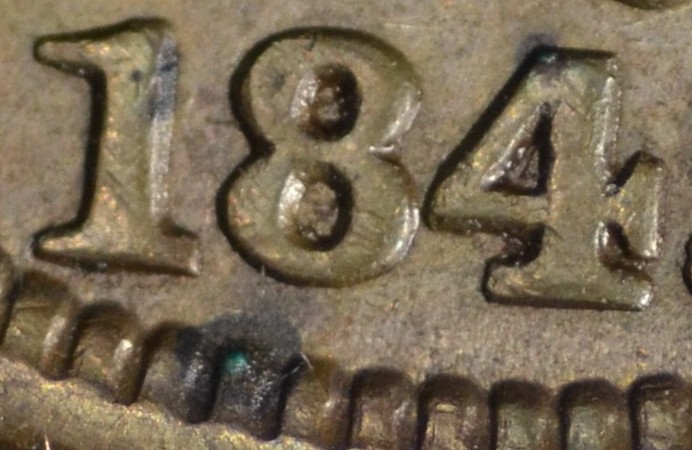 1845-Large-Cent-Newcomb-7,-Please,.pretty-Please