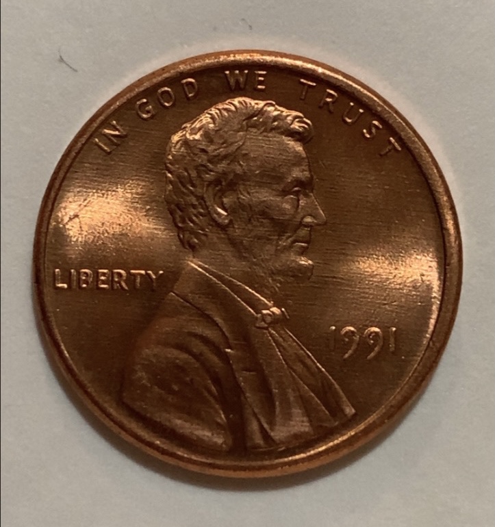1991-Lincoln-Memorial-Cent
