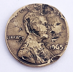 1965-Lincoln-Memorial-Cent-Is-The-Craziness-On-This-Coin-Post-Mint-Damage?