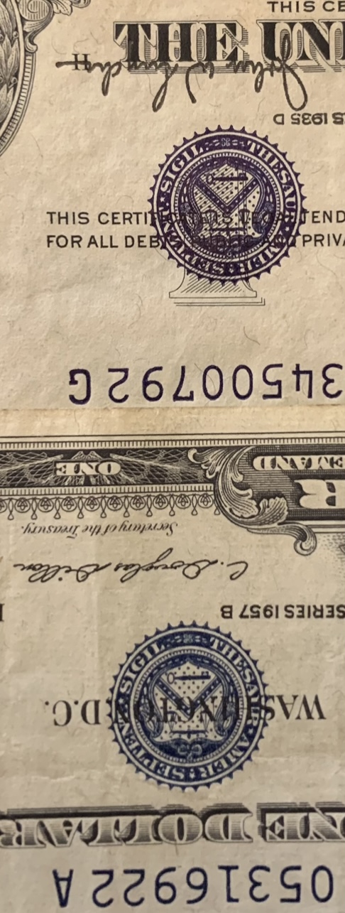 Series-1935-D-One-Dollar-Bill-With-Inverted-Overprint-Error