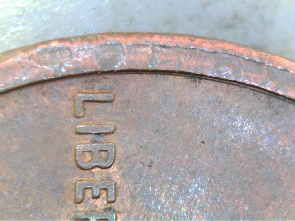 1991-D-Penny-Letters-On-The-Rim:-Vise-Job-Or?-Thank-You.