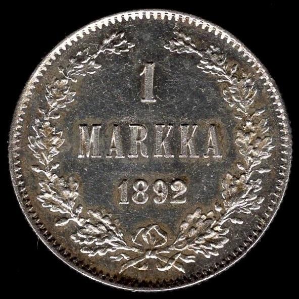 1892-And-1908-Finnish-Markka