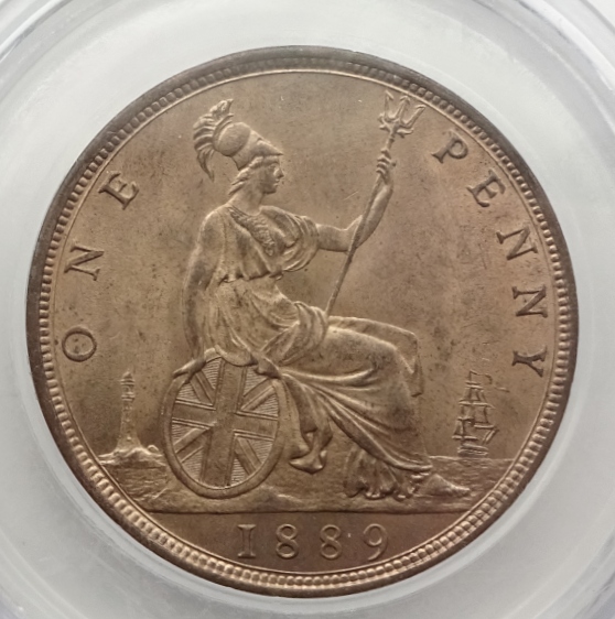 1889-Penny---Cgs-Graded