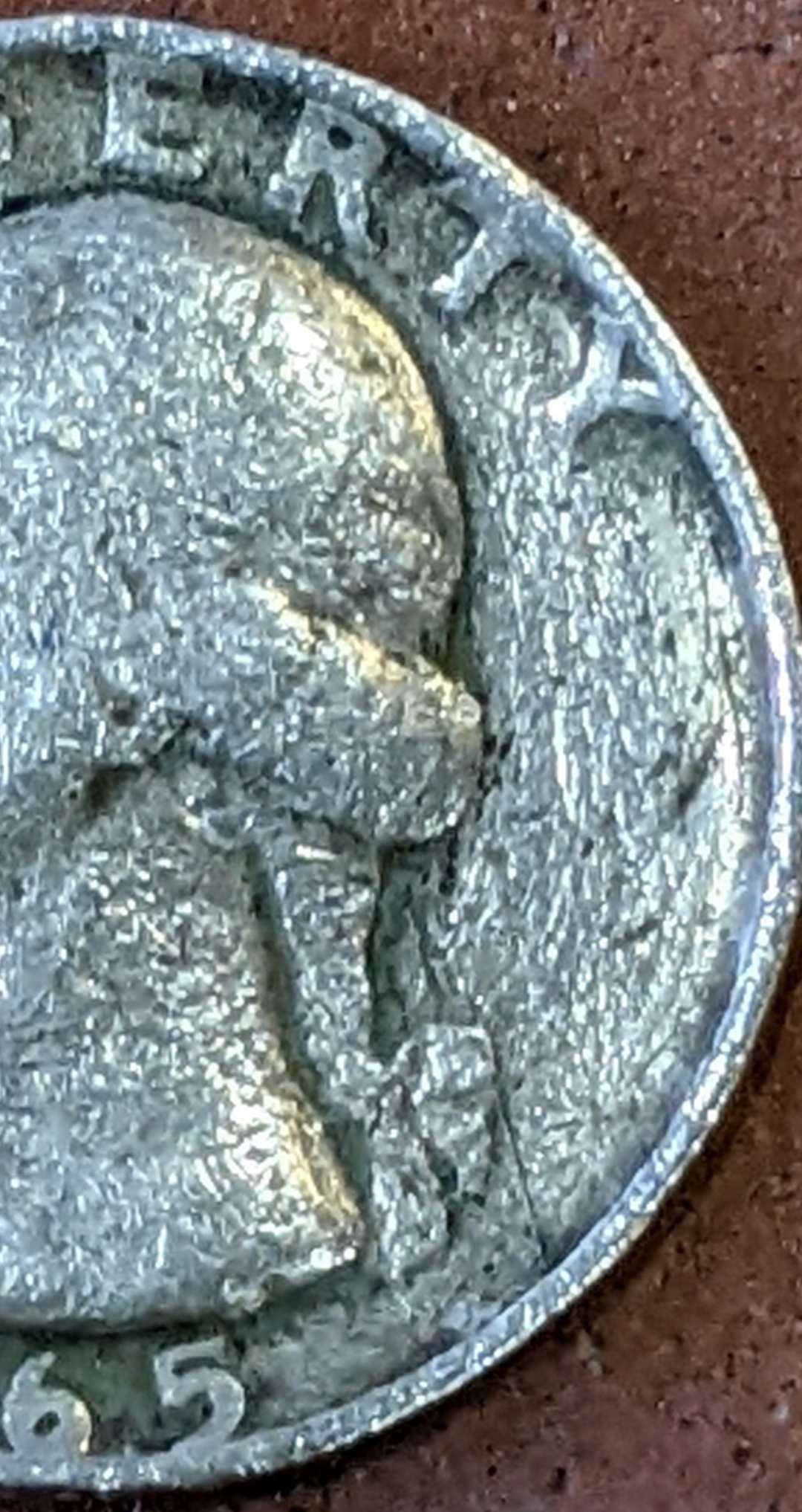 1965-Quarter-Possibly-Missing-Layers-Of-Clad?