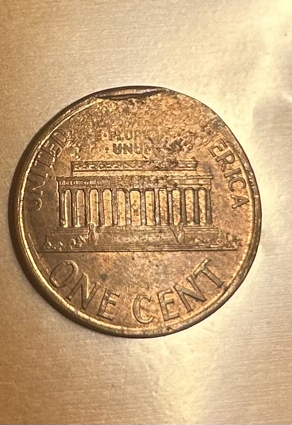 1994-D-Penny-Counter-Stamped/-Die-Clash