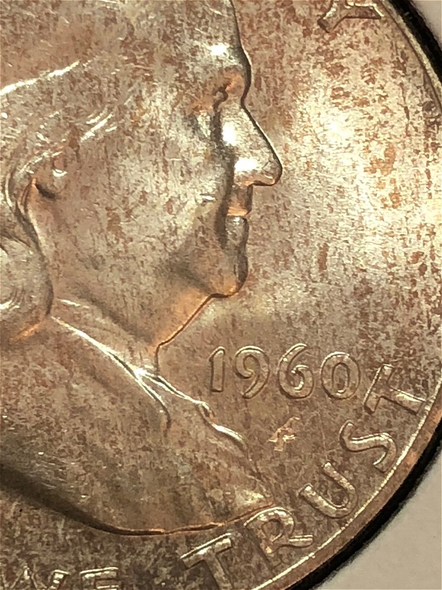 1960-Franklin-Half-Dollar--Strange-Mint-Mark-Error