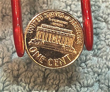 1961-Proof-Lincoln-Penny-Off-Metal?-Pattern?