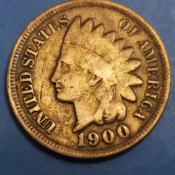 1900-Penny.-Interesting-Coin.